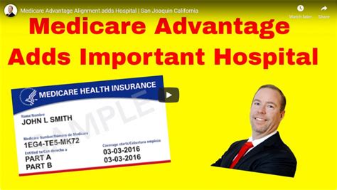 Alignment Medicare Advantage Adds Important Hospital Alignment Medicare Advantage Adds Important Hospital
