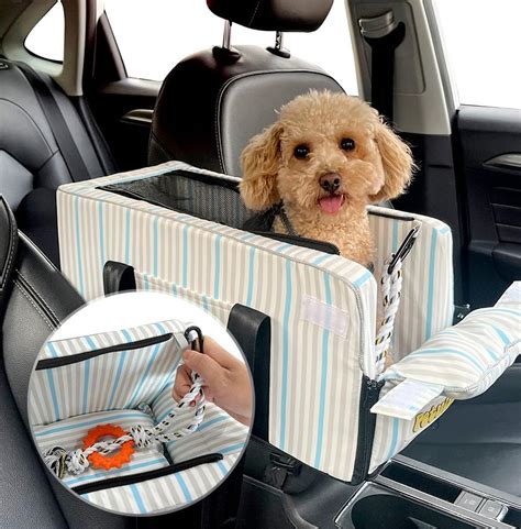 Amazon Com Dog Car Seats For Small Dogs With Toy Including Console Amazon Com Dog Car Seats For Small Dogs With Toy Including Console