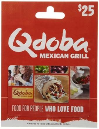 Amazon Com Qdoba Mexican Grill Gift Card 25 Gift Cards Amazon Com Qdoba Mexican Grill Gift Card 25 Gift Cards