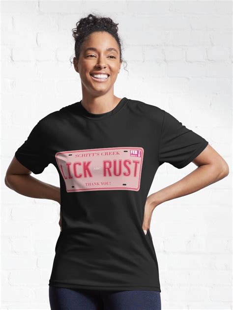 Amp Quot Lick Rust License Plate Amp Quot Active T Shirt By Movievigilante Redbubble Amp Quot Lick Rust License Plate Amp Quot Active T Shirt By Movievigilante Redbubble