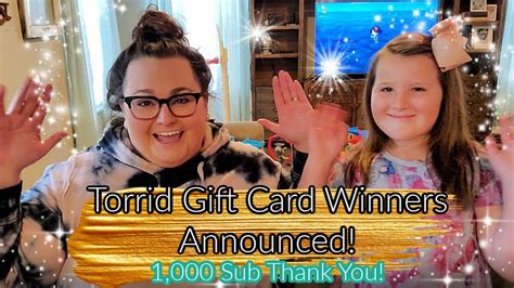And The Winners Are 1 000 Subscriber Torrid Gift Card Giveaway And The Winners Are 1 000 Subscriber Torrid Gift Card Giveaway