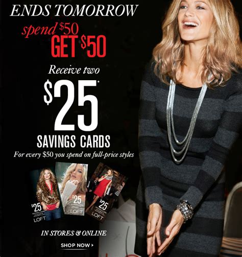 Ann Taylor Loft Get 2 25 Gift Cards With 50 Purchase Southern Savers Ann Taylor Loft Get 2 25 Gift Cards With 50 Purchase Southern Savers