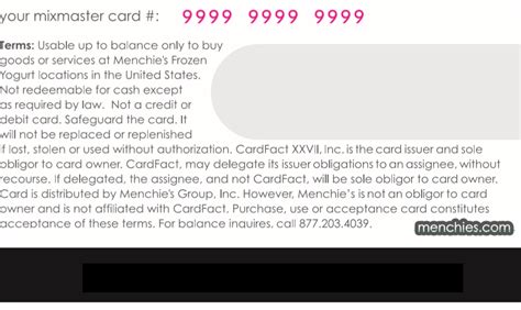 Balance Inquiry Menchie S My Card Terms Balance Inquiry Menchie S My Card Terms