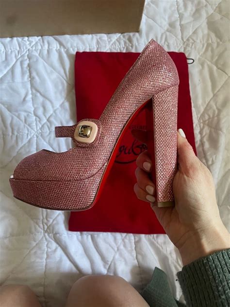 Barbie Christian Louboutin Bibibop 140 Platform Peep Gem Barbie Christian Louboutin Bibibop 140 Platform Peep Gem