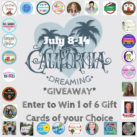 California Dreaming Gift Card Options