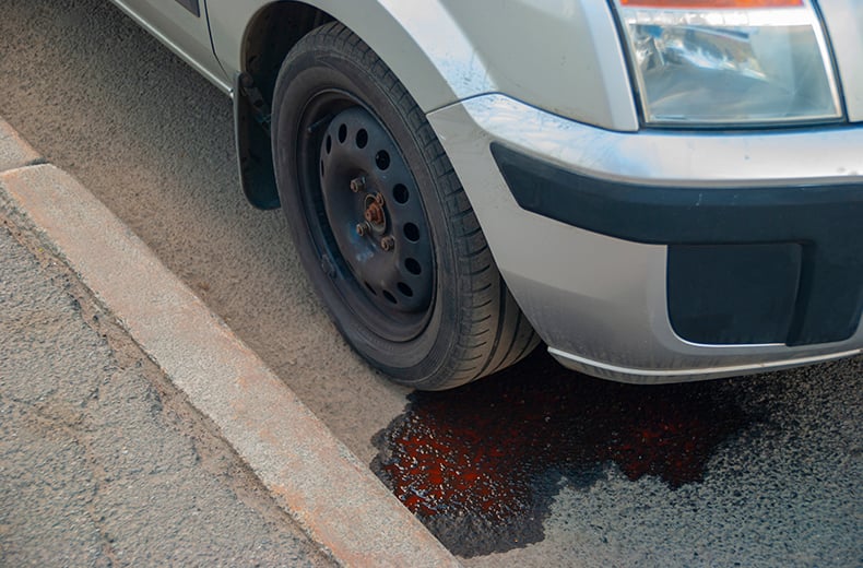 Car Radiator Fluid Leaking