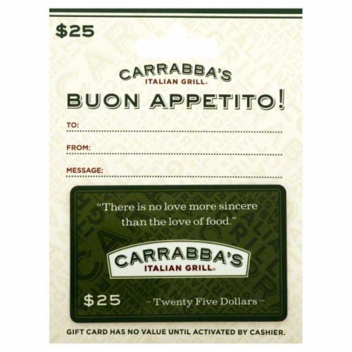 Carrabba S 25 Gift Card Refresh 1 Each Carrabba S 25 Gift Card Refresh 1 Each