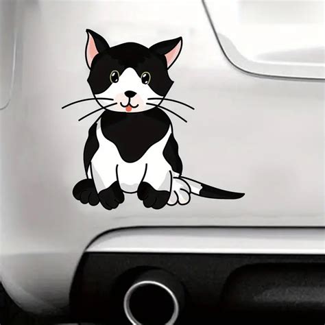 Cat Car Stickers Decorative Stickers Car Temu Cat Car Stickers Decorative Stickers Car Temu