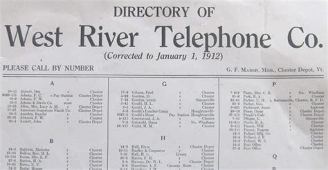 Chester Telephone Co Chester Telephone Co
