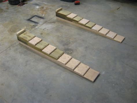 Diy Homemade Wooden Ramps For Your Car Diy Homemade Wooden Ramps For Your Car