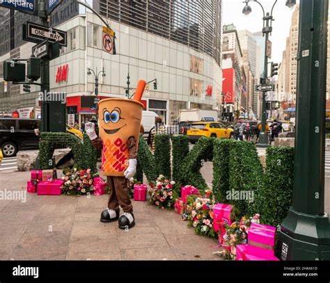 Dunkin Donuts Brand Activation In Greeley Square In New York On