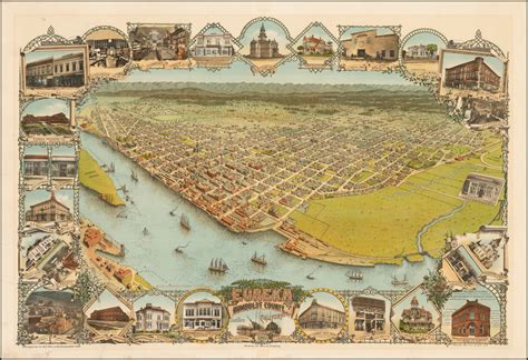 Eureka Humboldt County California 1902 Barry Lawrence Ruderman Antique Maps Inc Eureka Humboldt County California 1902 Barry Lawrence Ruderman Antique Maps Inc