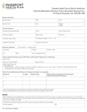 Fillable Online Kentucky Marketplace Pharmacy Prior Authorization Fillable Online Kentucky Marketplace Pharmacy Prior Authorization