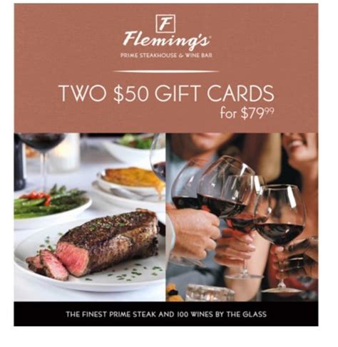Flemings Steakhouse Discount Gift Cards