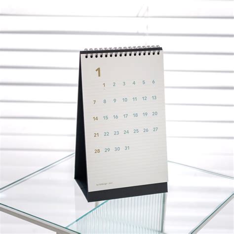 Flip Calendar Desk Organizer