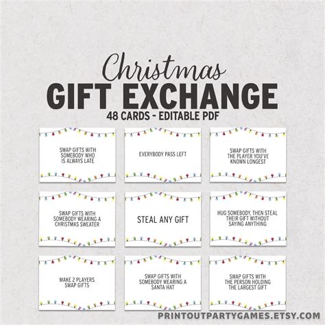 Free Printable Exchange Cards For The Best Holiday Gift Exchange Playfuns Free Printable Exchange Cards For The Best Holiday Gift Exchange Playfuns