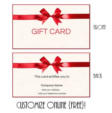 Free Printable Gift Card Templates That Can Be Customized Online Free Printable Gift Card Templates That Can Be Customized Online