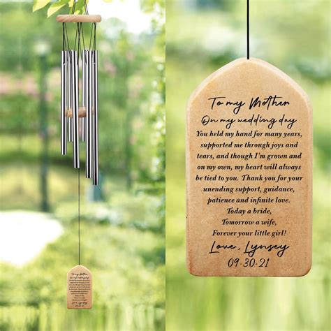 Full Personalized Wedding Wind Chimes For Mother Of Etsy Full Personalized Wedding Wind Chimes For Mother Of Etsy