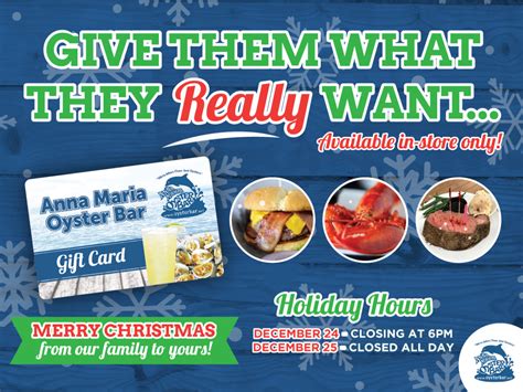 Gift Card Anna Maria Oyster Bar Gift Card Anna Maria Oyster Bar