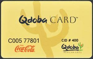 Gift Card Qdoba Coca Cola Qdoba United States Of America Qdoba Gift Card Qdoba Coca Cola Qdoba United States Of America Qdoba