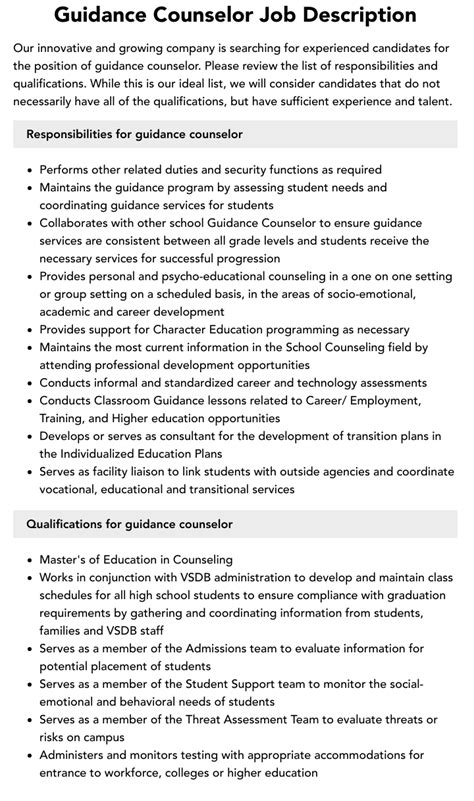 Guidance Counselor Jobs