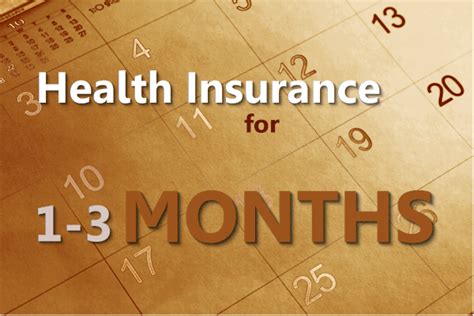 One Month Health Insurance Options