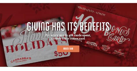 Hot Buy 50 Carrabba S Gift Card Get 50 In Bonus Cards Today Dec Hot Buy 50 Carrabba S Gift Card Get 50 In Bonus Cards Today Dec