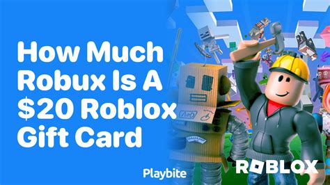 How Much Robux Does A 20 Roblox Gift Card Get You Playbite How Much Robux Does A 20 Roblox Gift Card Get You Playbite