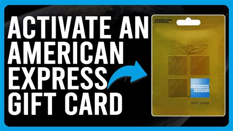 How To Activate American Express Prepaid Gift Card