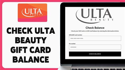How To Check Ulta Gift Card Balance Online Youtube How To Check Ulta Gift Card Balance Online Youtube