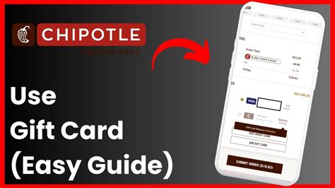 How To Use Chipotle Gift Card Online How To Use Chipotle Gift Card Online