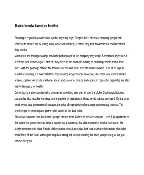 Informative Speech Introduction Sample