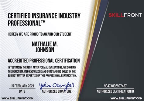 Insurance Certifications