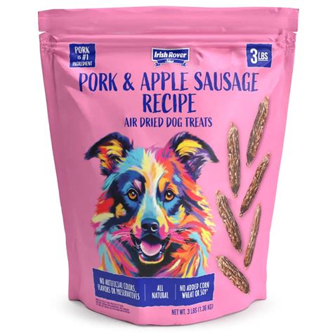 Irish Rover Pork And Apple Sausage Air Dried Dog Treats 48 Ounces Irish Rover Pork And Apple Sausage Air Dried Dog Treats 48 Ounces
