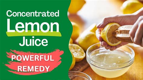 Is Concentrated Lemon Juice Good For You
