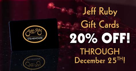 5 Ways Jeff Ruby Gift Card