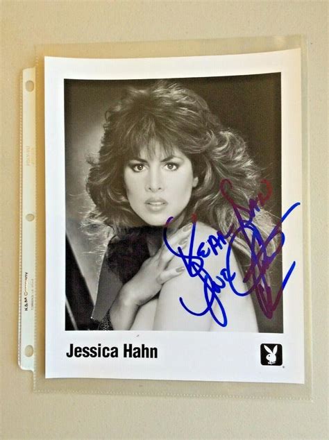 Jessica Hahn Signed Playboy Page Jessica Hahn Signed Playboy Page