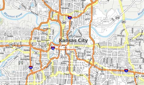 Kansas City Missouri On Map Kansas City Missouri On Map