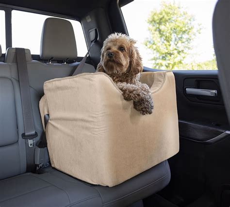 Look Out Pet Car Seat Luxury Microsuede Pottery Barn Look Out Pet Car Seat Luxury Microsuede Pottery Barn
