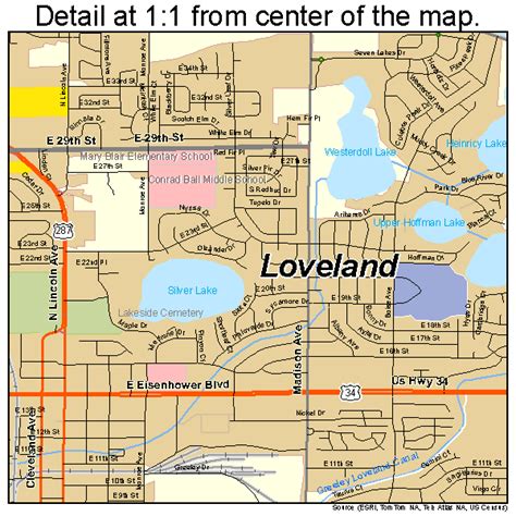 Loveland Colorado Map Loveland Colorado Map