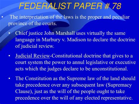 Main Points Of Federalist 78 Main Points Of Federalist 78