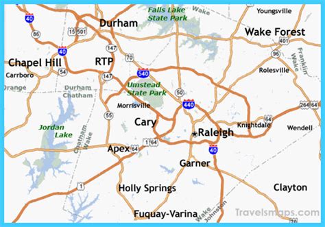 Map Of Raleigh North Carolina Travelsmaps Com Map Of Raleigh North Carolina Travelsmaps Com
