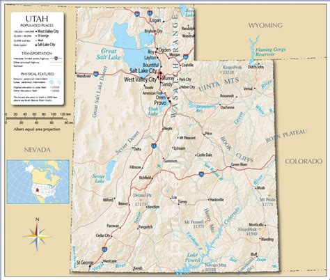 Map Of Utah St George Map Of Utah St George