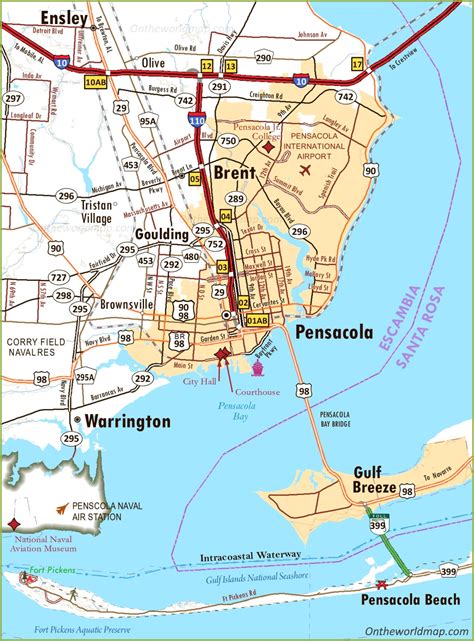 Map To Pensacola