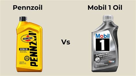 Mobil 1 vs Pennzoil Oil Comparison
