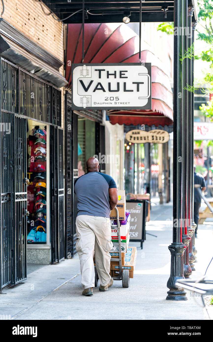 Mobile Usa April 22 2018 Old Town Dauphin Street In Alabama Famous Mobile Usa April 22 2018 Old Town Dauphin Street In Alabama Famous