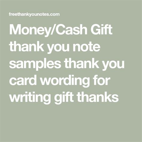 Money Cash Gift Thank You Note Samples Thank You Card Wording For Money Cash Gift Thank You Note Samples Thank You Card Wording For