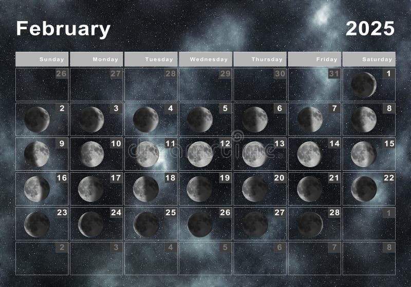 Moon Cycle February 2025
