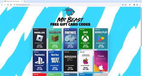 Mr Beast Gift Card Giveaway