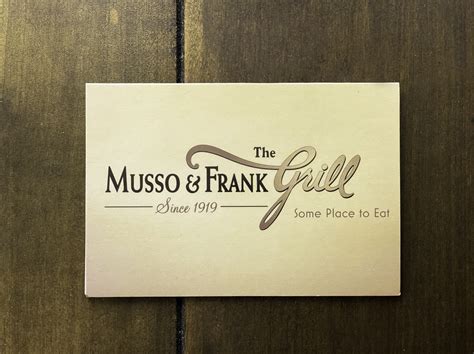 5 Ways Musso Frank Gift Card 5 Ways Musso Frank Gift Card